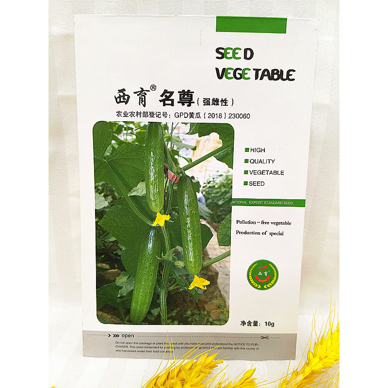 东北蔬菜种子旱黄瓜种子籽绿瓤春秋冬季小园大棚大面积名尊10克