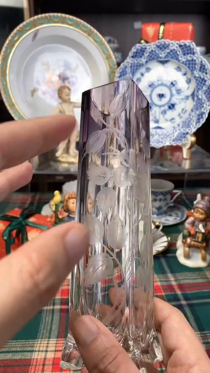 【闪购商品】瓷杯moser karlbad水晶雕花花瓶