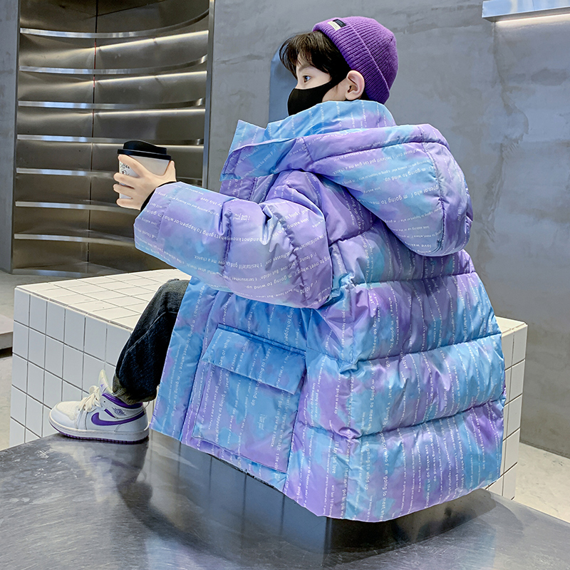 儿童男童装冬款加厚羽绒服2023新款中大童男孩冬季加厚保暖外套潮