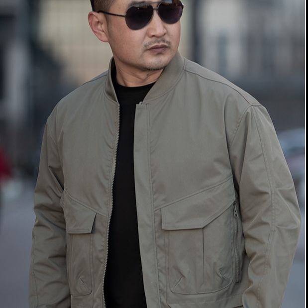昂垦春季新款户外夹克男士防水耐磨MA-1飞行员棒球服大码百搭外套