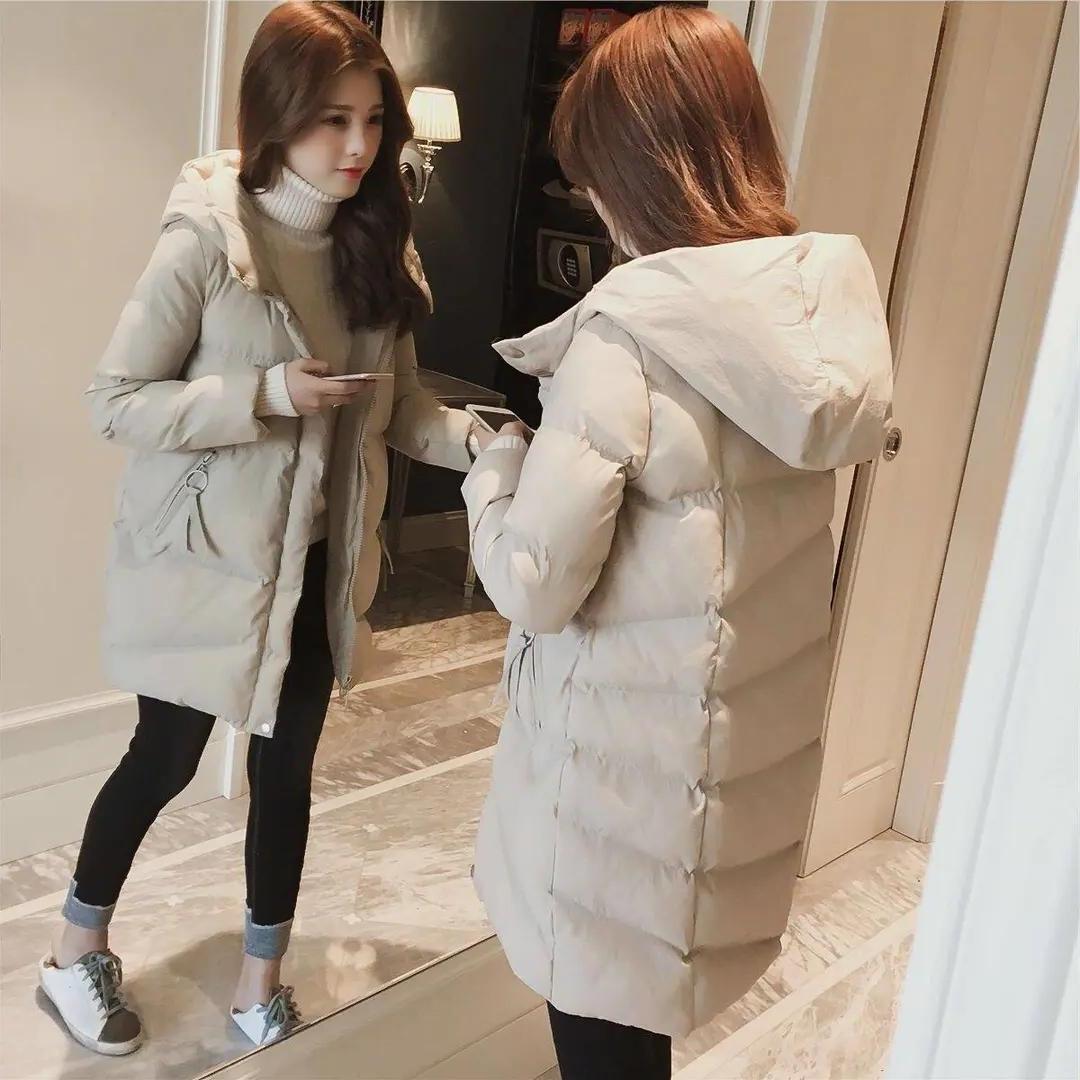 雪中飞艾羽丝伊曼轻薄羽绒服服2023年冬装新款韩系小个子150中长