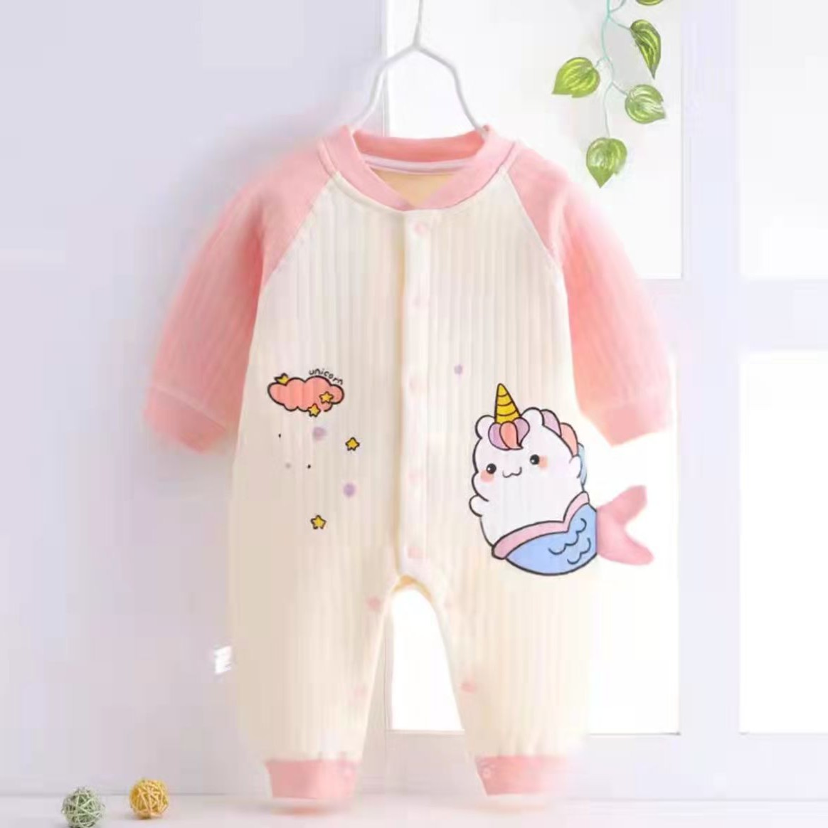 三层保暖婴幼连体衣/爬服/哈衣