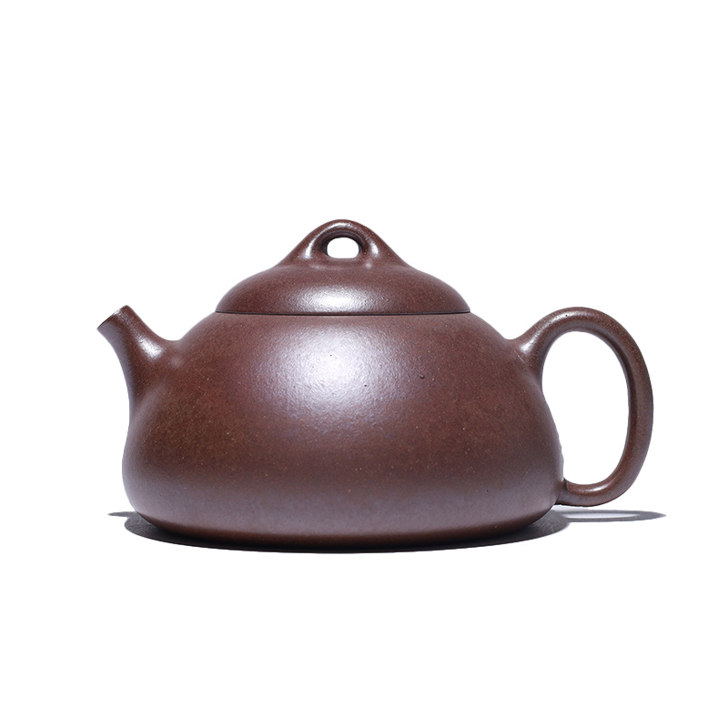 大吉羊柴烧 宜兴紫砂壶茶壶 原矿本山绿泥乳瓢160ml庄杰