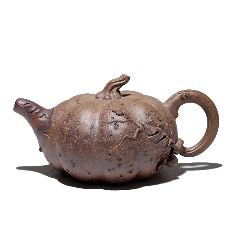 大吉羊柴烧 宜兴紫砂壶茶壶 原矿本山绿泥硕果芳香180ml徐顺伟