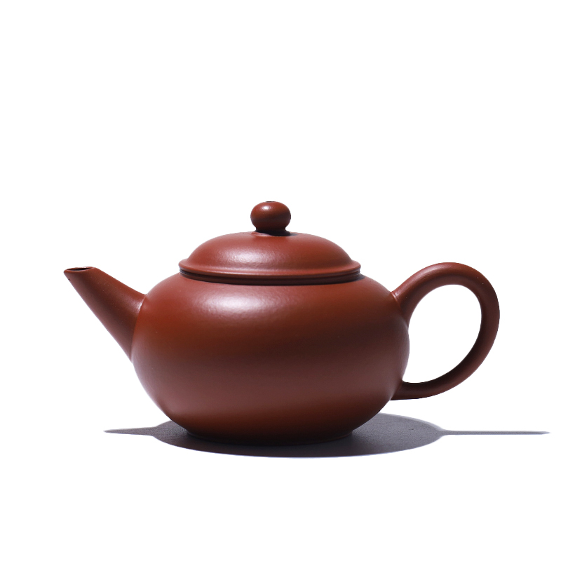 大吉羊 宜兴紫砂壶茶壶 原矿朱泥薄胎水平100ml徐雅