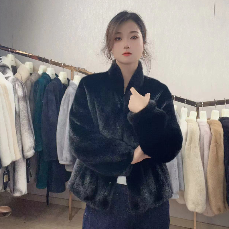 大兰推荐小红书网红爆款时尚立领2025海宁真貂整貂水貂毛女士外套