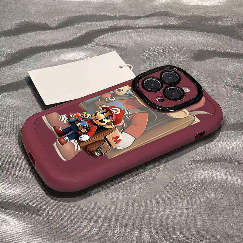 新款卡通马里奥苹果14promax手机壳iphone15全包13硅胶12高级11 X