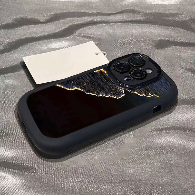 黄金海浪苹果14promax手机壳iphone15全包13硅胶13pro高级12p 11