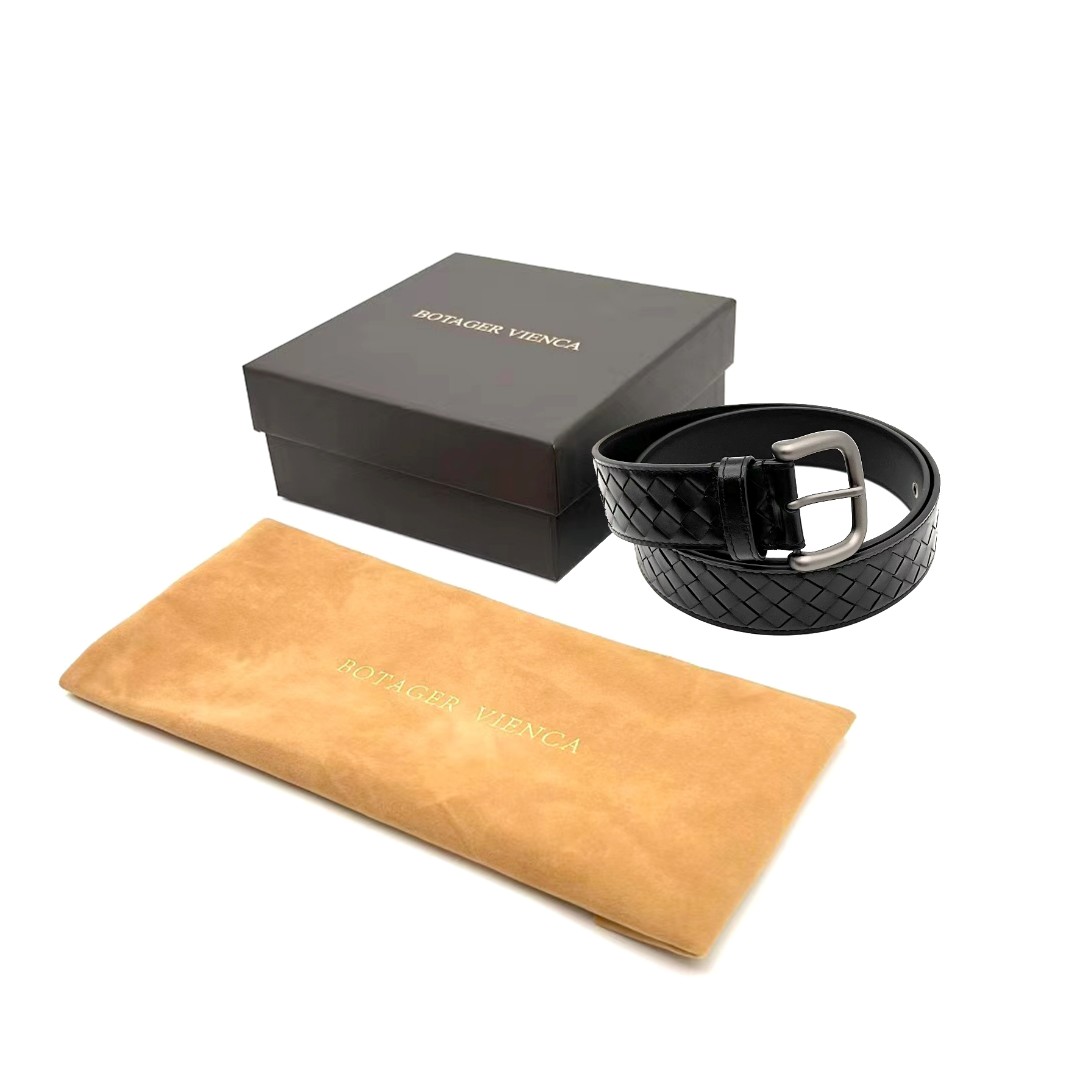 BIEUBRAYR/ 【编织小格】手工男士腰带时尚经典门店同步热卖