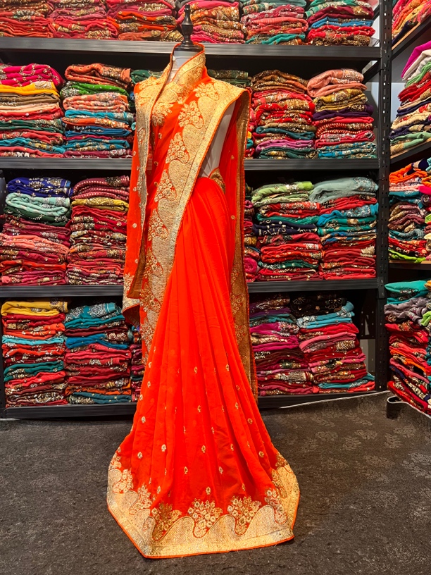 印度尼泊尔全新刺绣六米大沙丽