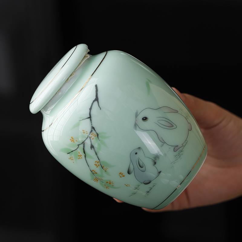 高温陶瓷颜色釉茶叶罐