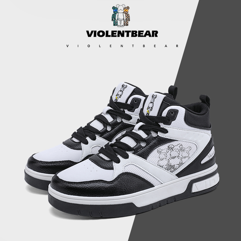 Violentbear/暴力熊高帮板鞋新款运动休闲百搭潮流情侣款5566