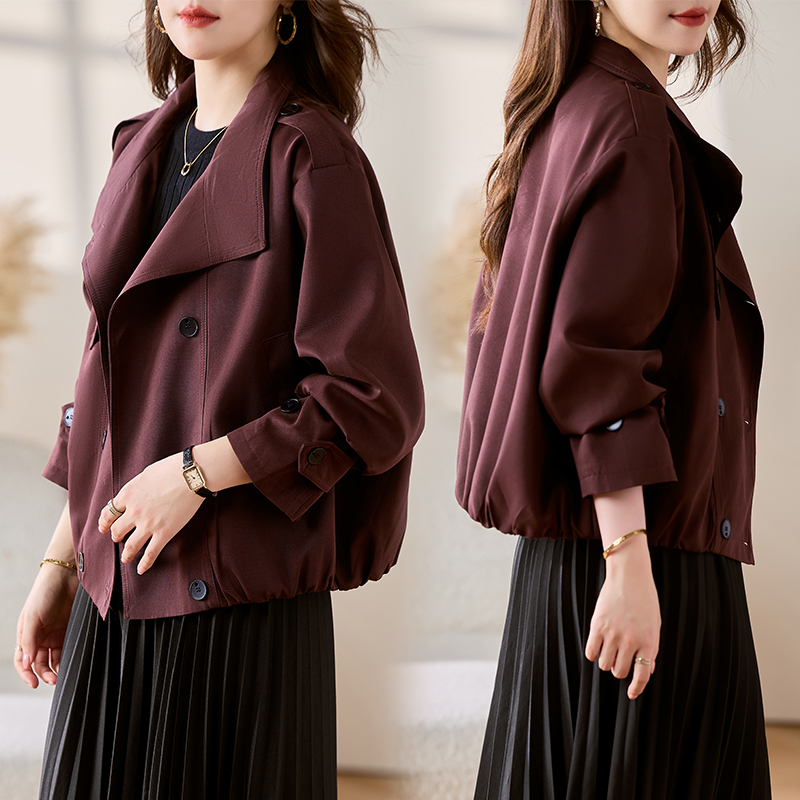 短款外套女春秋2024新款高级感小个子宽松休闲早秋夹克上衣女外套