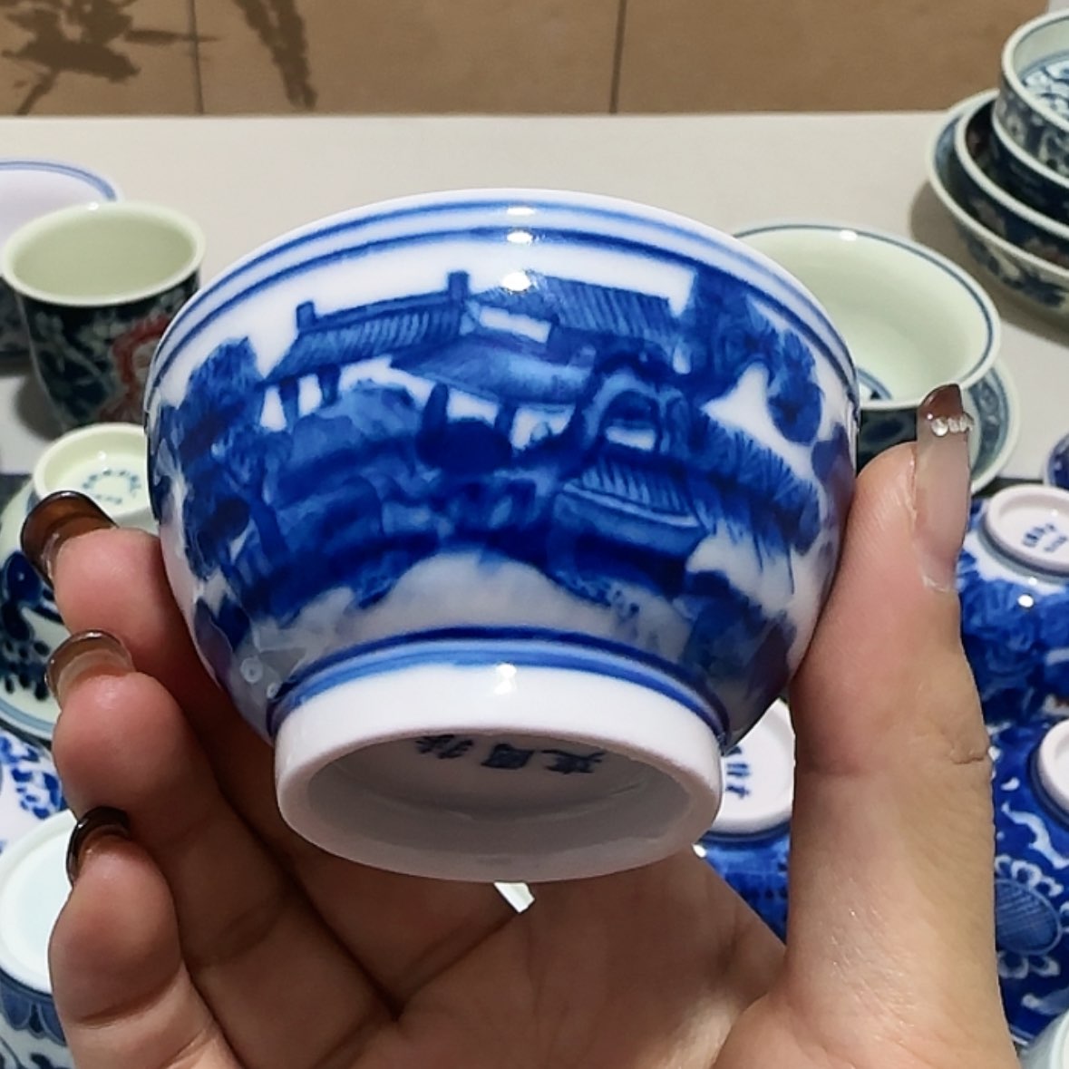 【闪购商品】瓷山水杯
