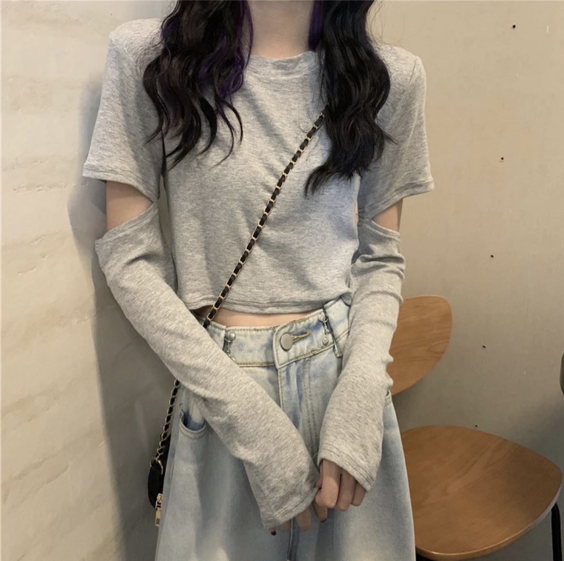 长袖条纹针织衫女秋冬2024新款海军领法式温柔风休闲外穿宽松上衣