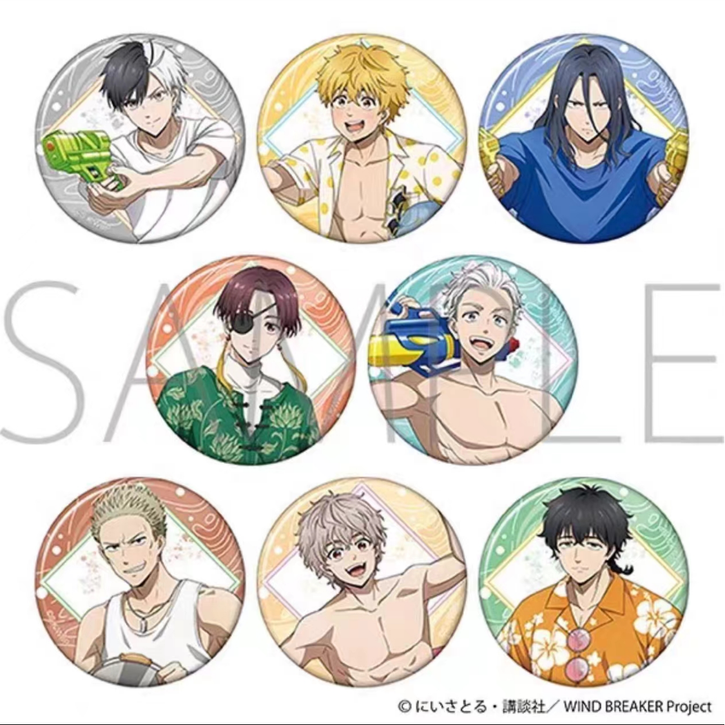 防风铃 水枪系列吧唧 日谷 拆盒盲盒