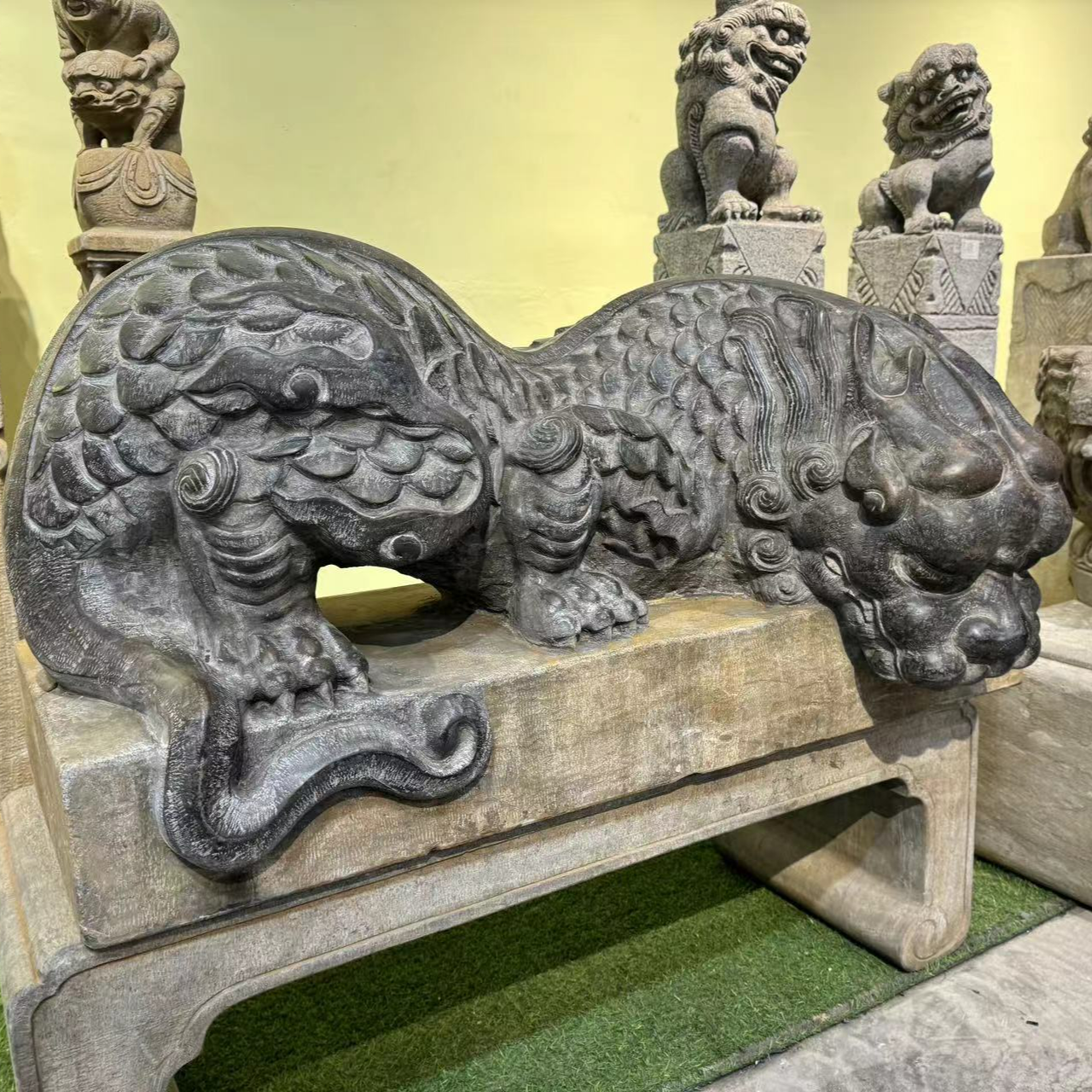 天然青石超大吸水兽庭院雅室公司酒店会所别墅摆件包邮不包卸车