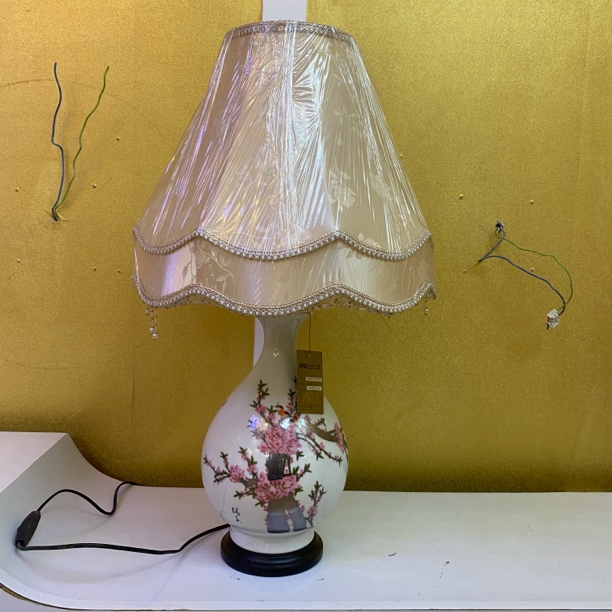 时尚水晶台灯陶瓷简约卧室床头灯创意装饰复古美式客厅北欧法式