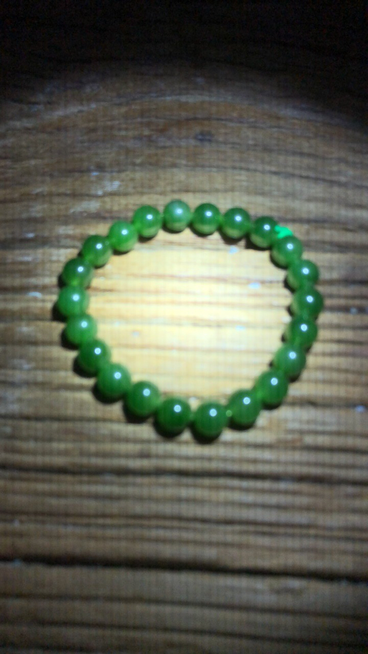 和田玉手工磨珠子卡8