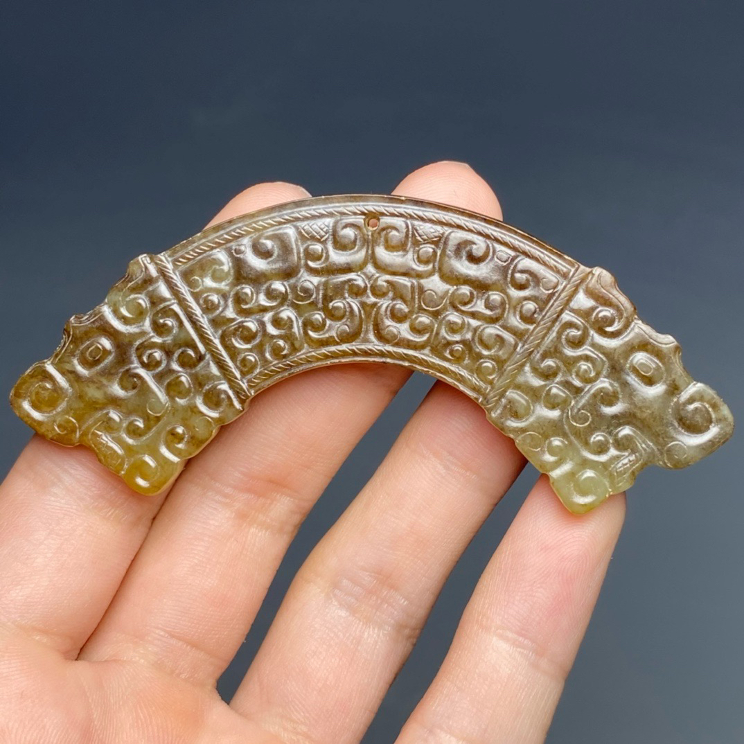 回流高古玉和田玉璜文玩古玩古董玉石玉器收藏品真品珍品孤品