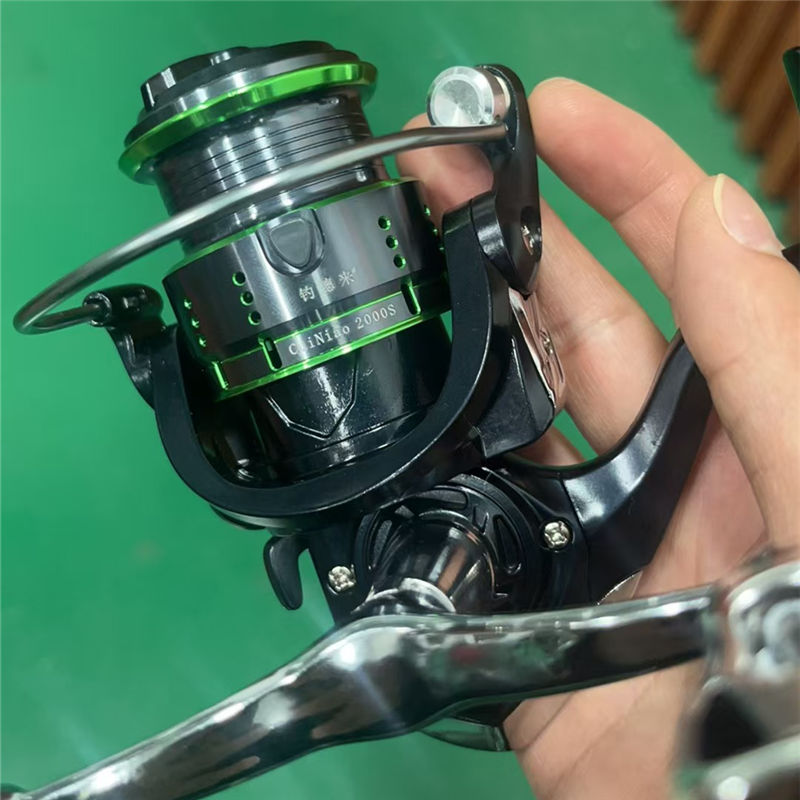钓德来翠鸟路亚轮浅线杯远投纺车轮斜口轮轻量化远投轮金属鱼线轮