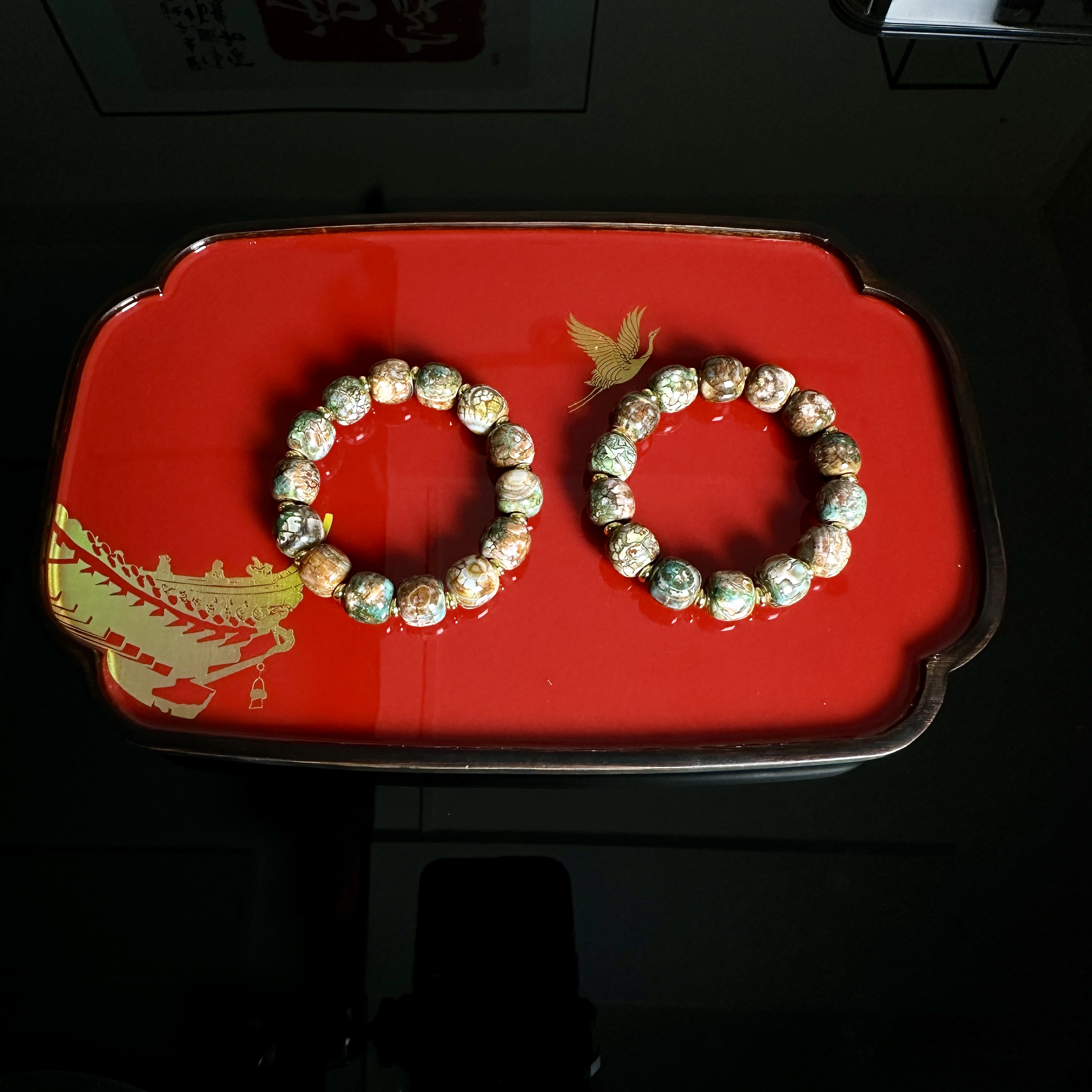 【大谦力荐】龙宫-冰清雪芙蓉手串14mm多样性发一件