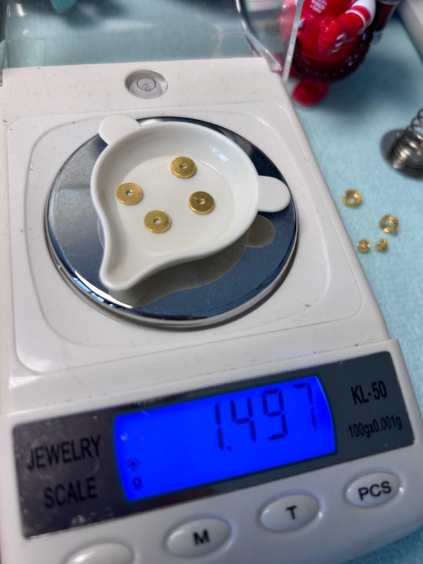 足金黄金隔片厚薄
