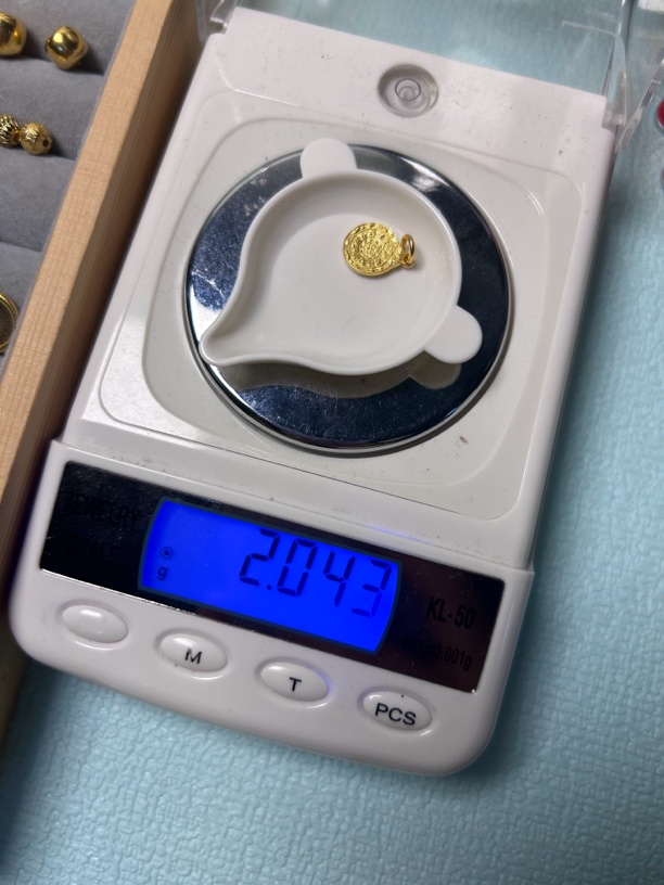 黄金纯金足金九宫八卦牌子