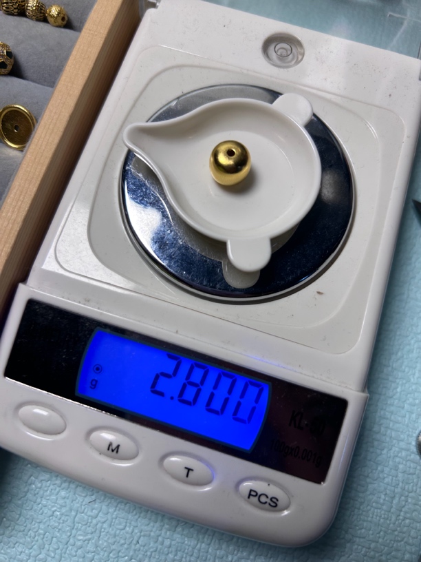 足金黄金春金素珠老型