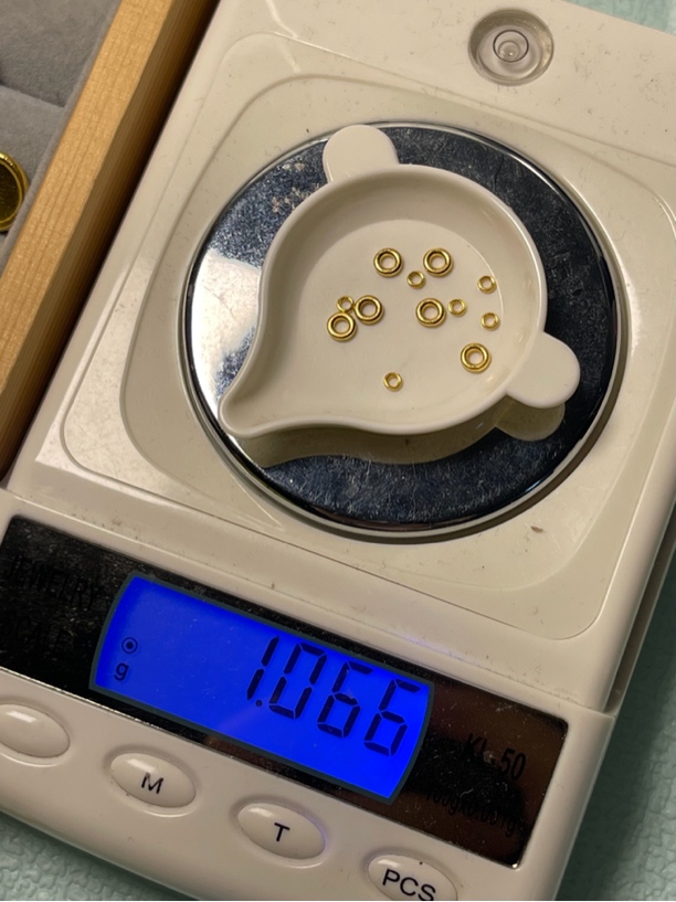 足金999纯金 素圈