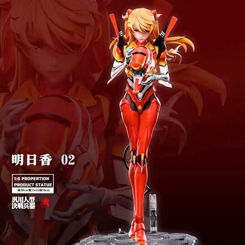新世纪福音战士A剧场版2号机手办机甲明日香美少女动漫模型摆件