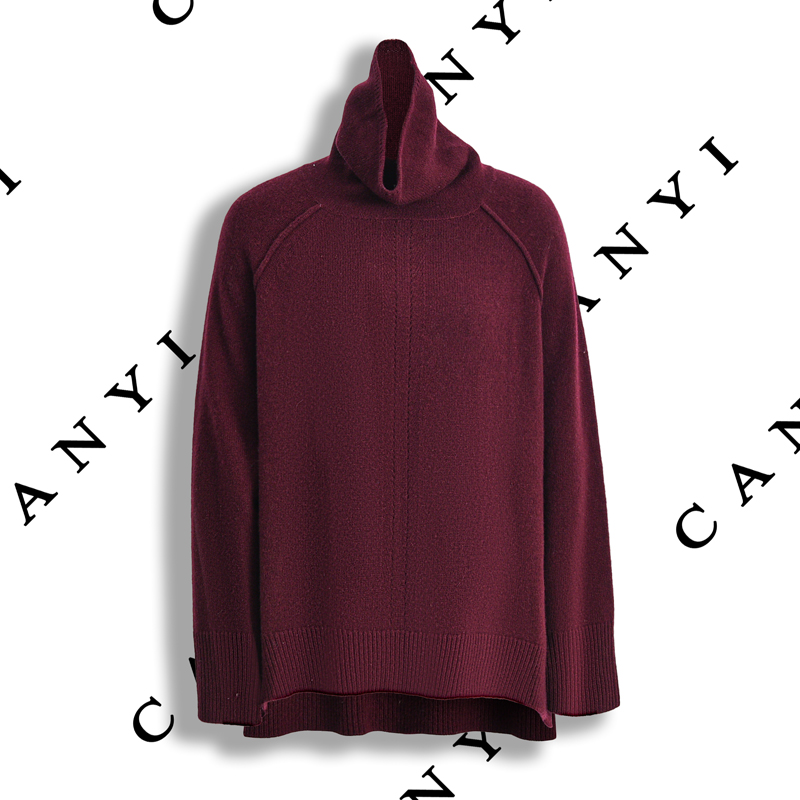 【售罄】100%细支美丽诺羊毛 简约舒适保暖 高领堆堆领毛衣2016