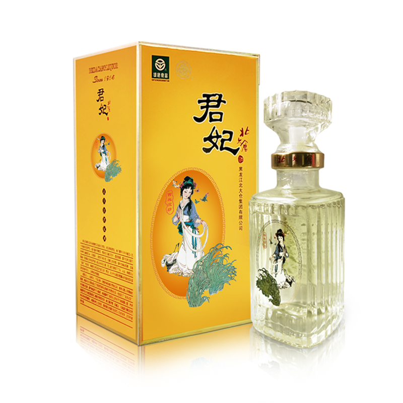 北大仓50度君妃酒酱香型白酒250ml*12瓶整箱装绿色食品50度250