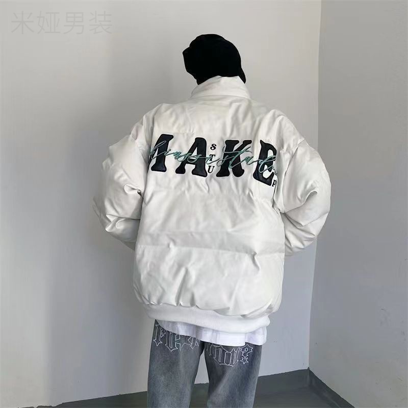 【小扬哥推荐】2023美式潮牌棉服秋冬加厚面包服冬天棉衣外套男新