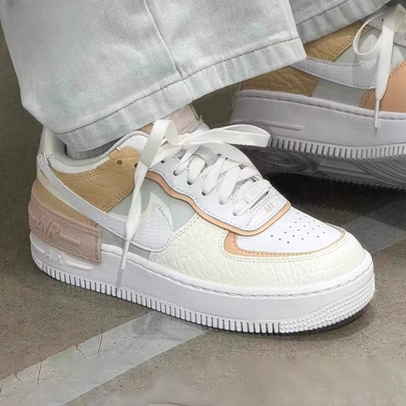 NIKE耐克正品板鞋女鞋2024新款空军一号奶油冰淇时尚运动鞋CK3172