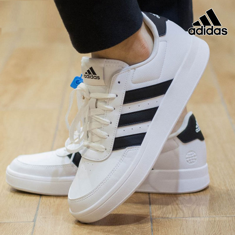 adidas阿迪达斯男鞋正品2023秋季新款黑白拼色运动鞋网球鞋休闲鞋