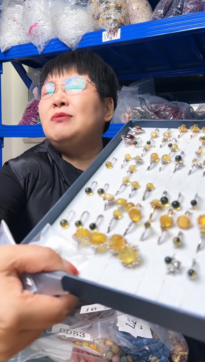 【闪购商品】琥珀戒指未镶嵌20-20