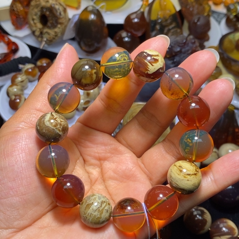 【闪购商品】琥珀珠宝奇石未镶嵌新*摄