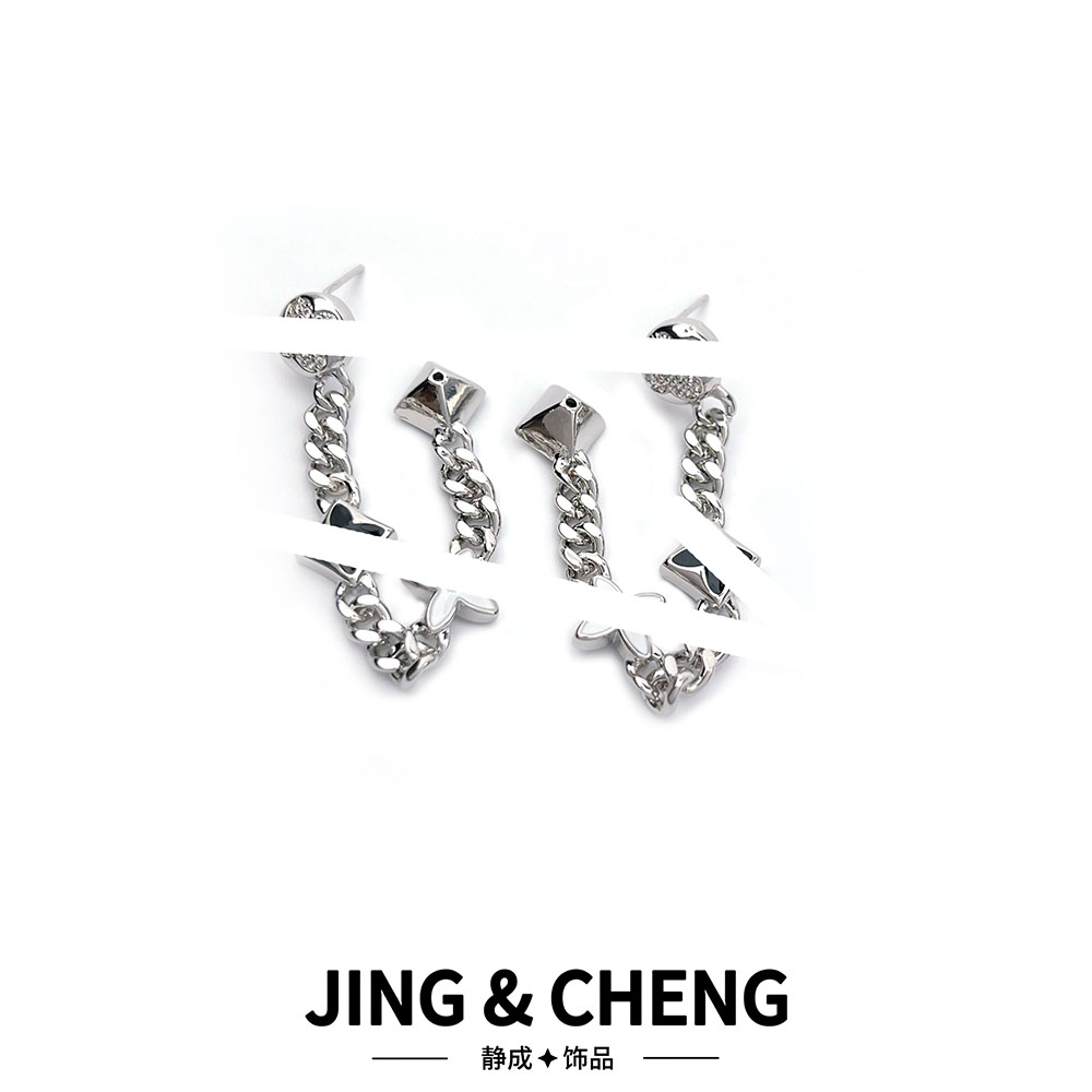 ✦两戴老花链条✦JCA71时尚休闲耳钉耳环