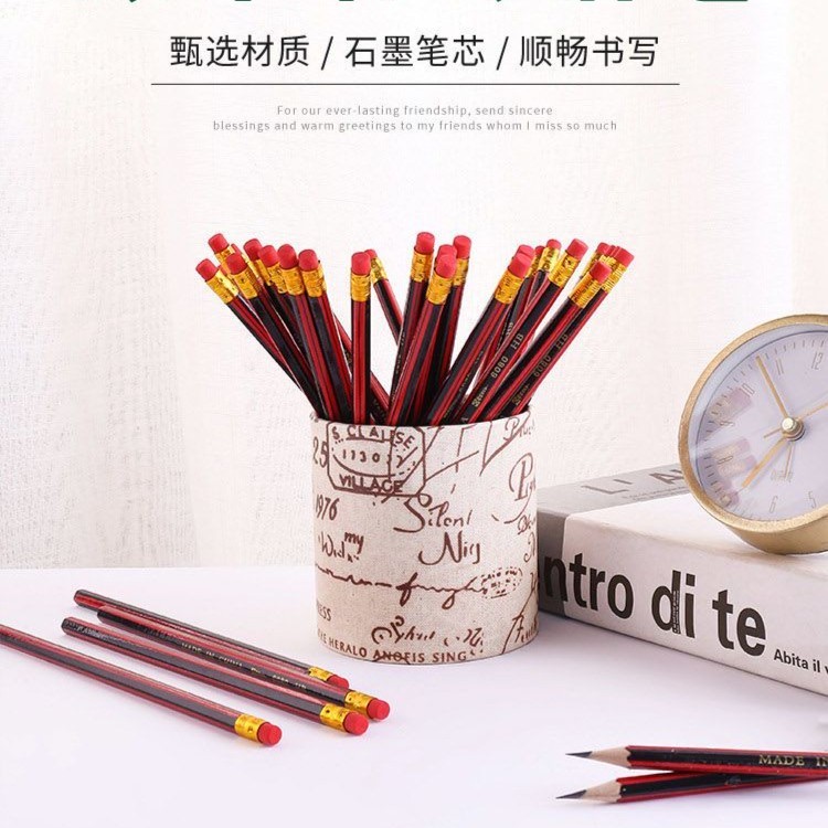 HB铅笔小学生原木练字写作业六角幼儿绘画不易断考试素描学习