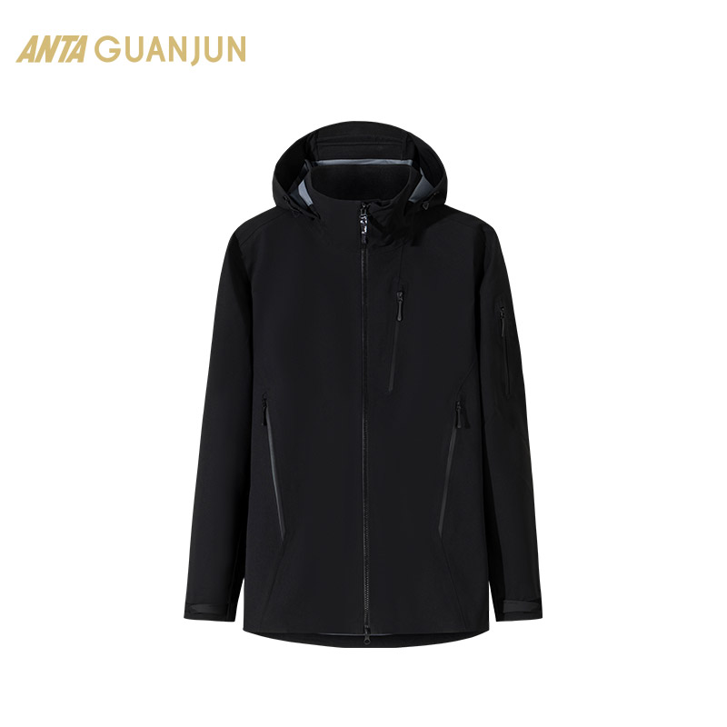 安踏冠军户外系列 防风防水透湿冲锋衣男士梭织运动外套152440619