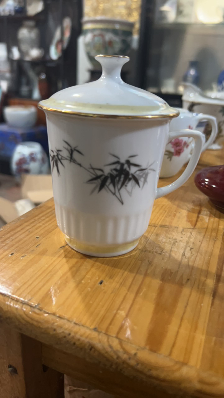 茶杯茶具带盖办公杯