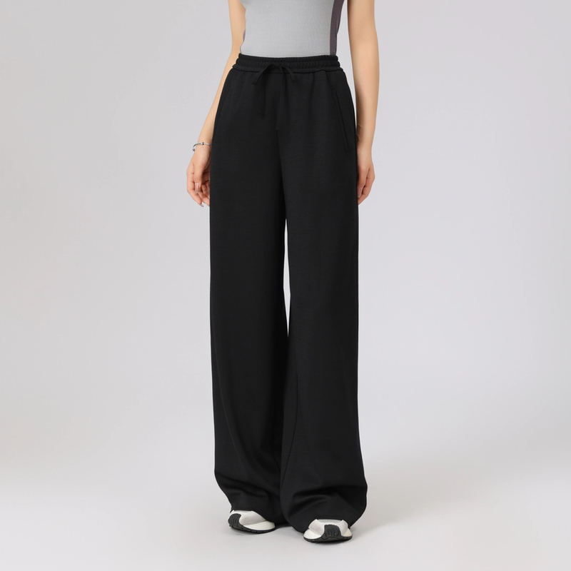 AMASS/阿玛施夏季新款百搭松紧腰洋气休闲直筒裤5100552新派简约