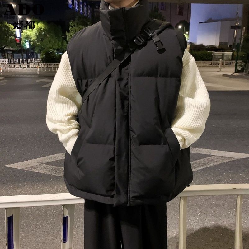 雪中飞秋冬季韩版马甲男女潮流立领羽绒服修身bf加厚坎肩背心保暖