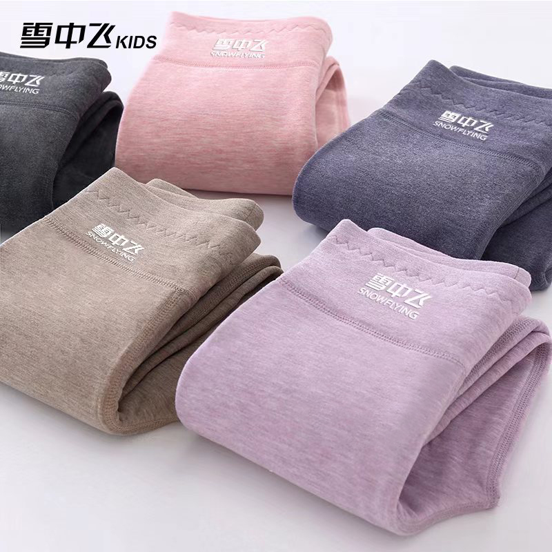 【雪中飞】儿童秋冬保暖裤灰紫粉卡-110-170cm-X311319930FXT -ZB