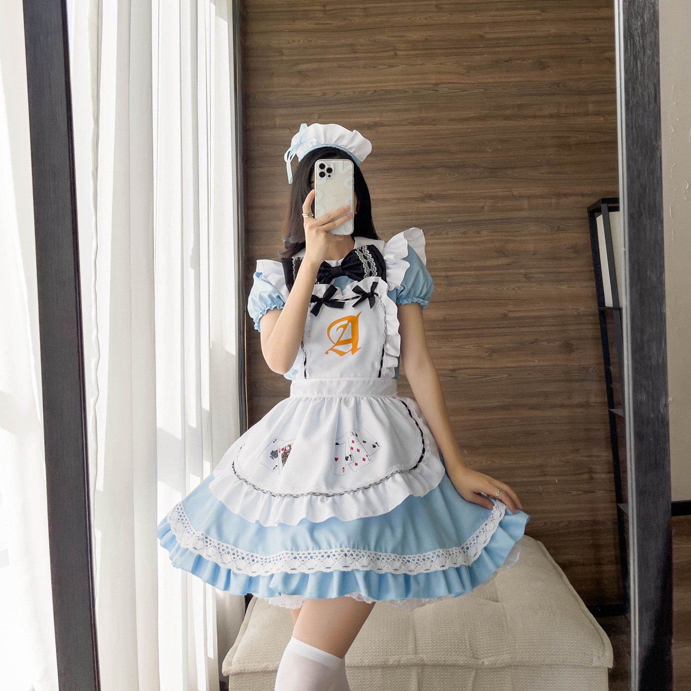 日系动漫爱丽丝梦游仙境女仆服装cosplay洛丽塔萝莉lolita公主