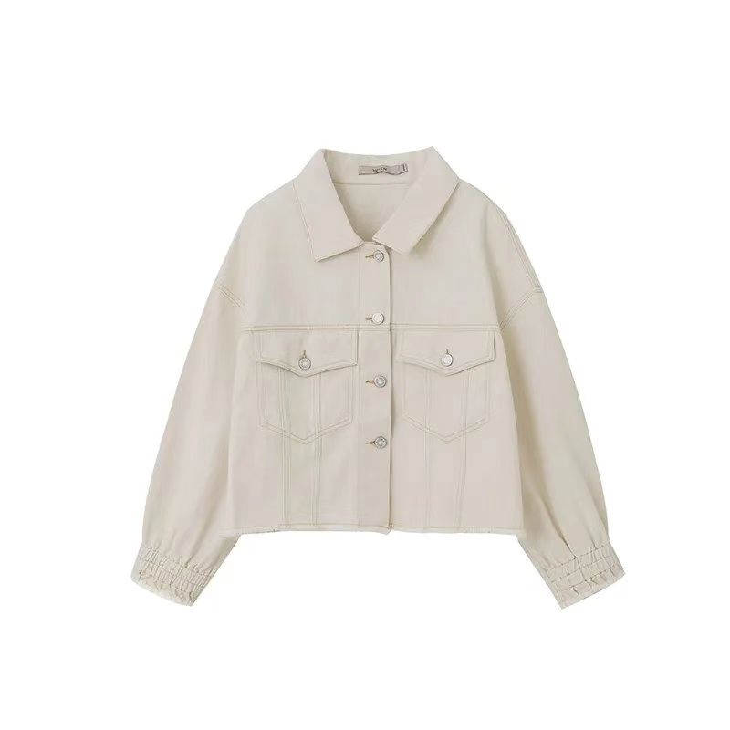 实物非图片款气质休闲上衣女春秋女装风衣外套短款外套时尚百搭