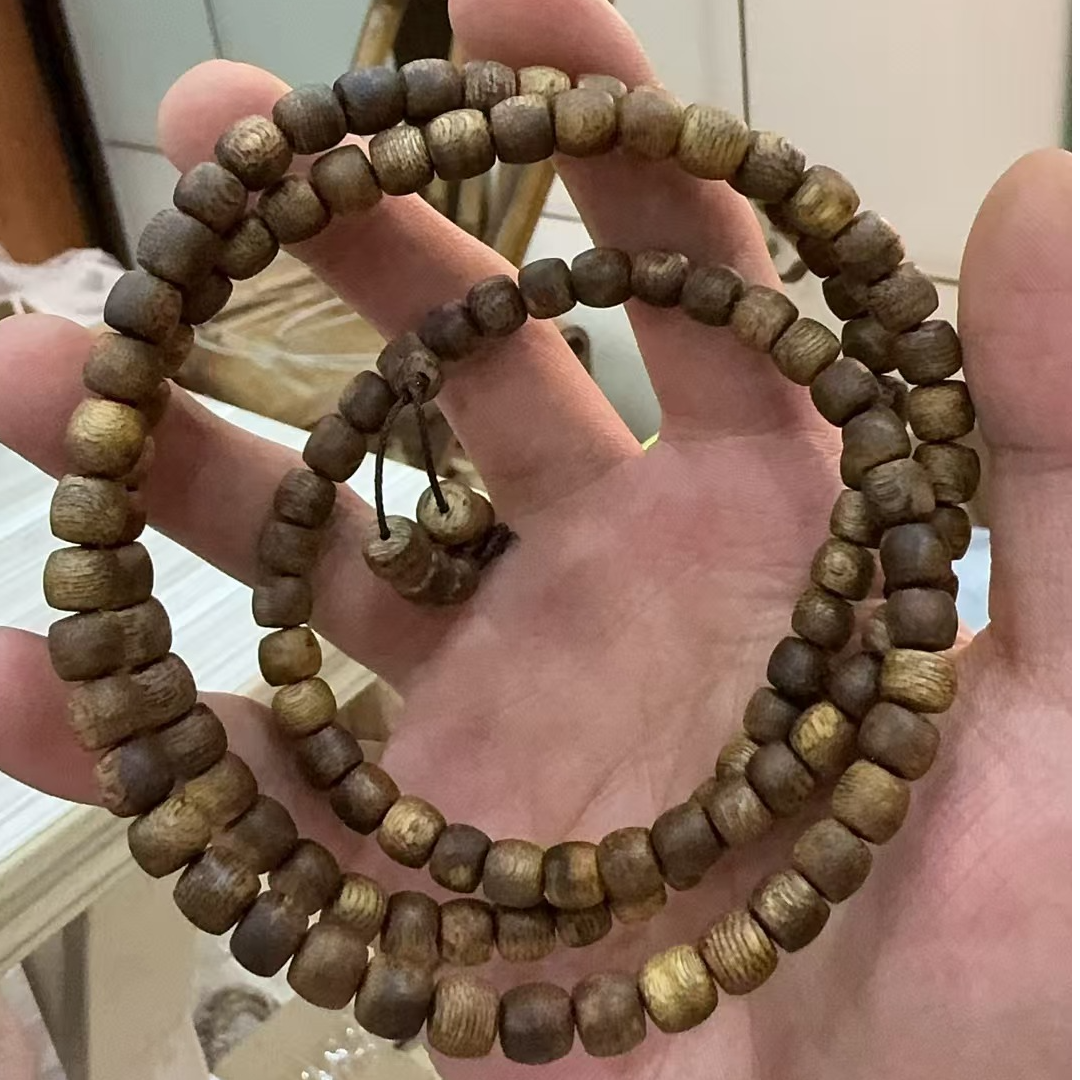 沉香鼓珠7mm 108颗手串