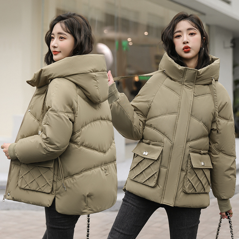 大码加厚孕妇服冬装韩版宽松短款羽绒服ins潮保暖衣外套200斤