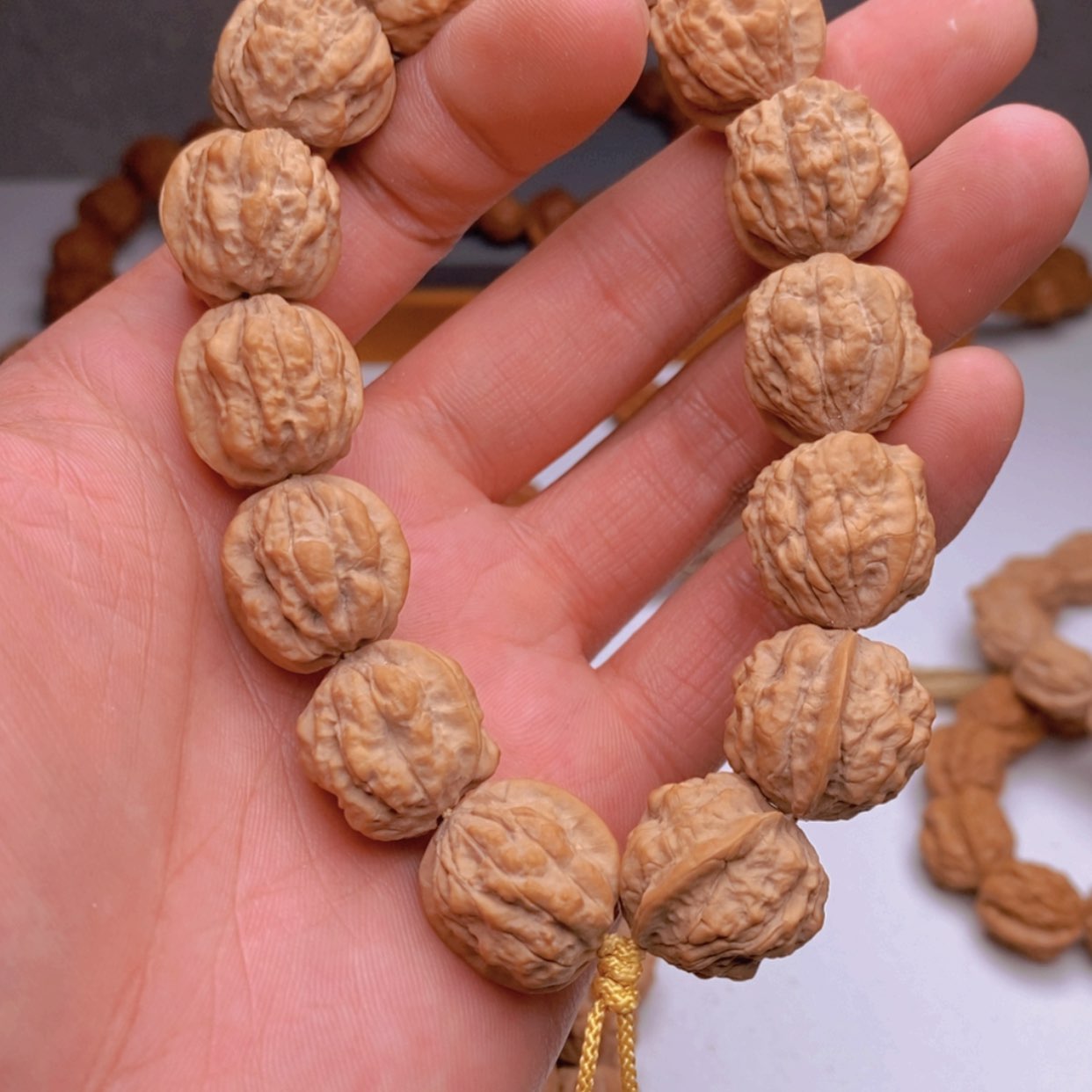 【闪购商品】桃核手串泽蛤蟆头尺寸19
